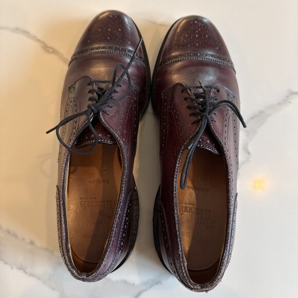 Allen Edmonds Lexington Shoes Mens Size 9. 5 C Mahogany Leather Cap Toe Oxford main image 6